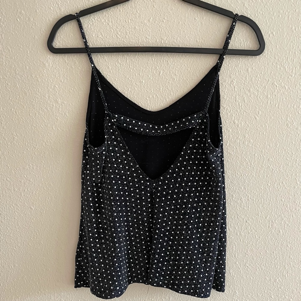 Black Flowy Rhinestone Tank Size S - Picture 3 of 3